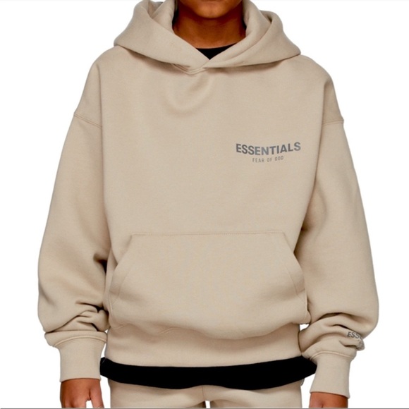 Fear of God Essentials Tan Hoodie - Picture 2 of 8